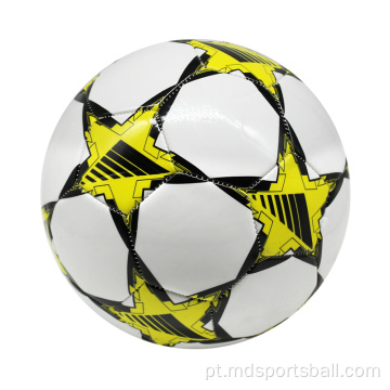 Bola de futebol barato em couro com logotipo personalizado